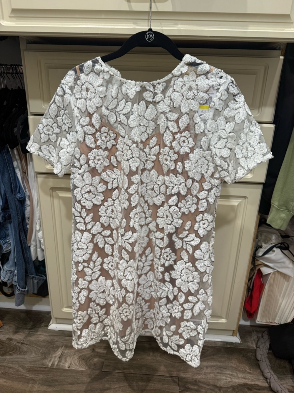 Michael Kors White Floral Lace Mini Dress
